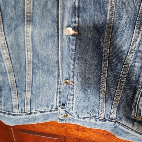 Levis Signature Gold Denim Blue Jean Jacket Mens Large - Picture 6 of 16